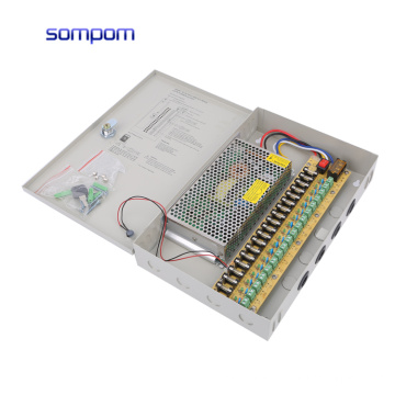Manufacturer power supply 12V 10A CCTV Camera Accessories 18CH 120W Ac to Dc Power Supply Box
